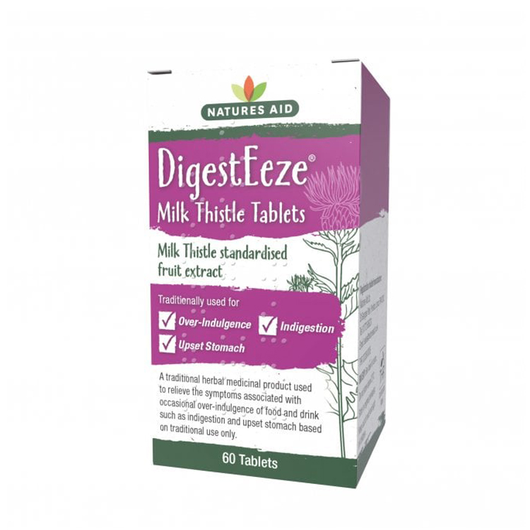 Natures Aid DigestEeze Milk Thistle 60 tabs